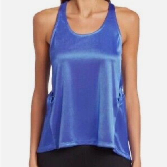 SPYDER RACERBACK LOOSE BLUE TANK TOP LARGE - Picture 1 of 4